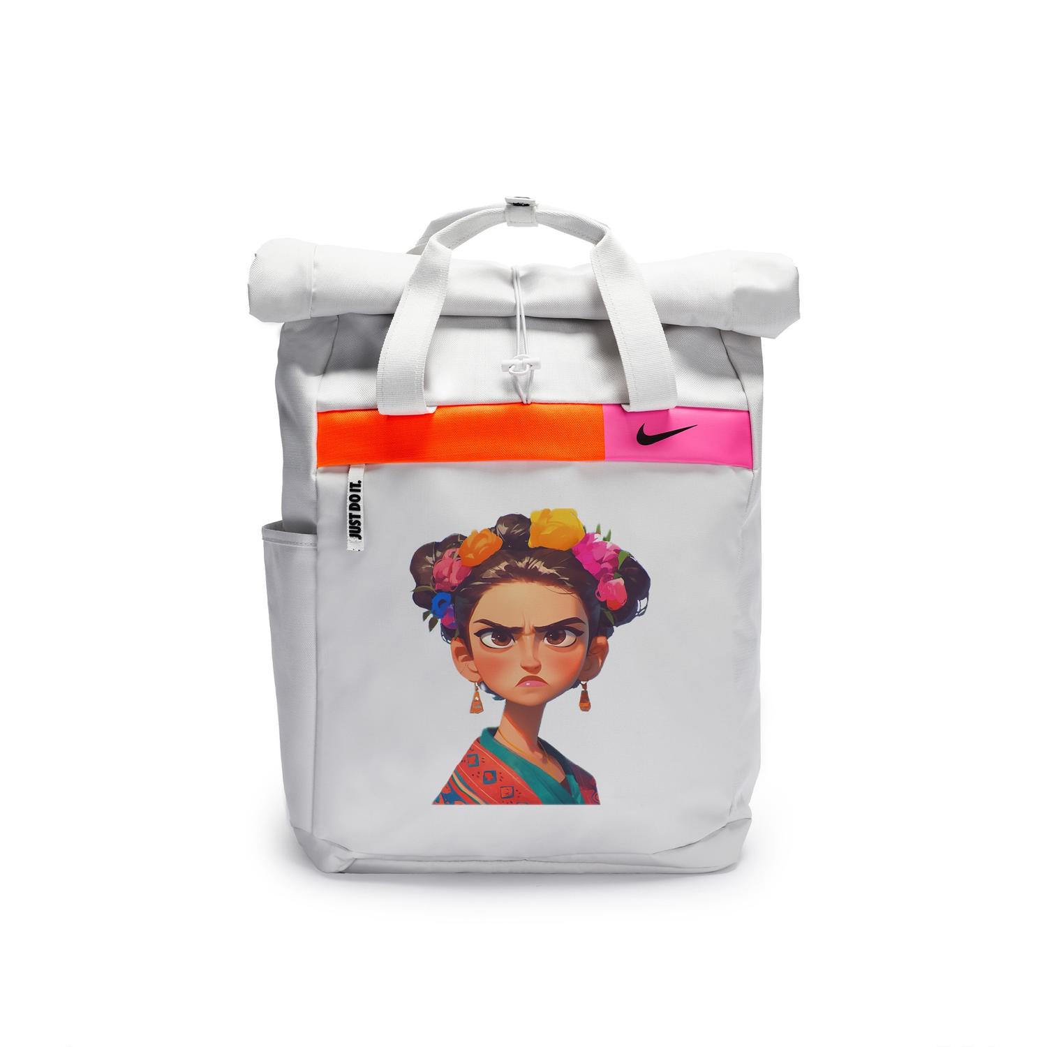 Nike Полиэстеровый граффити рюкзак повседневный унисекс светло-серебристый серый, Angry Frida
Nike Полиэстеровый граффити рюкзак повседневный унисекс светло-серебристый серый, Angry Frida