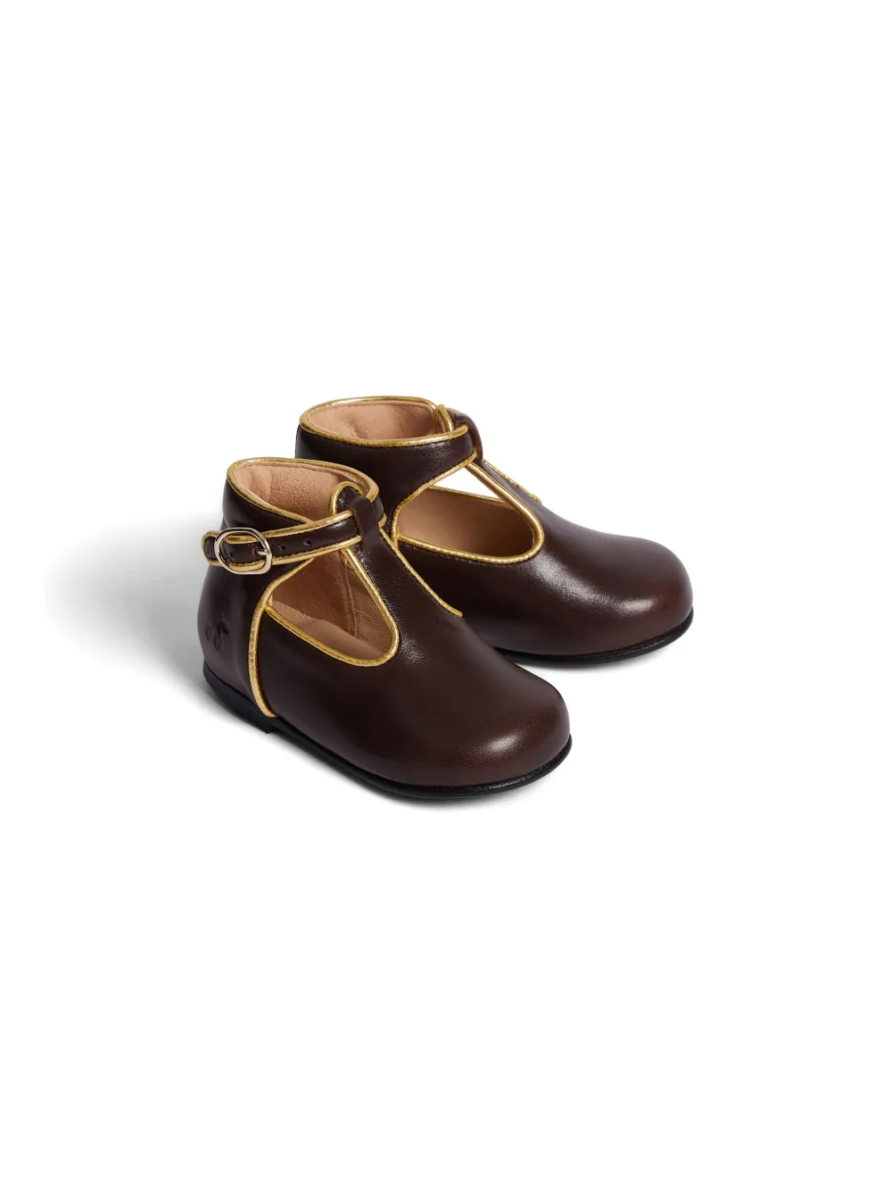 Балетки с контрастной отделкой Bonpoint, коричневый
Балетки с контрастной отделкой Bonpoint, коричневый