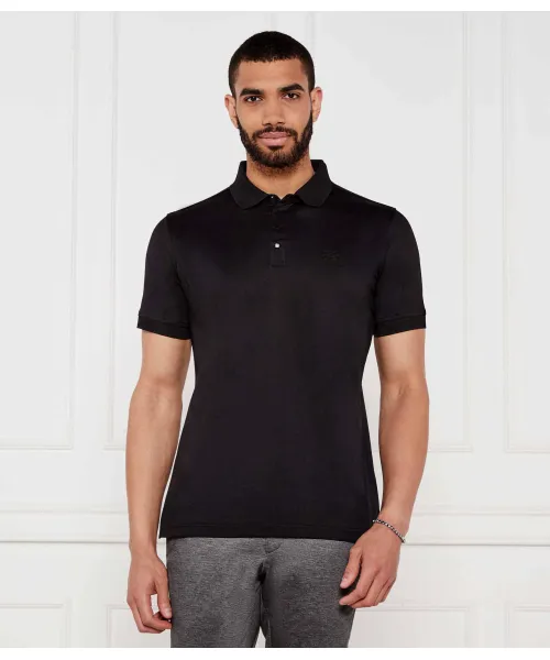 Футболка поло Regular fit Karl Lagerfeld, черный 
Футболка поло Regular fit Karl Lagerfeld, черный