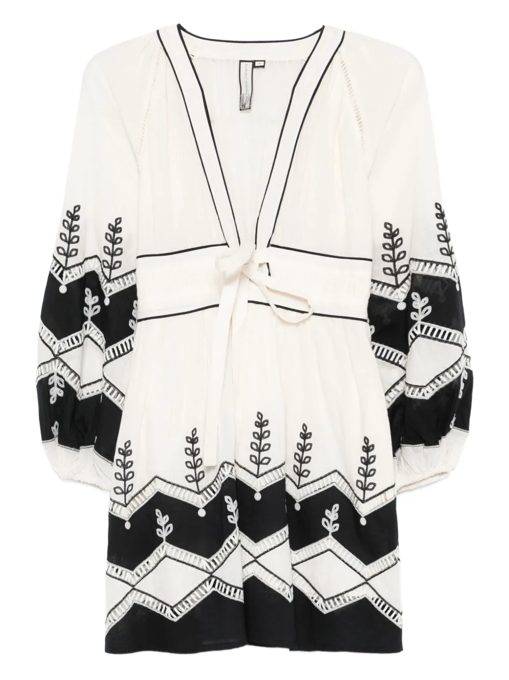 Мини-платье с вышитым V-образным вырезом SCARLETT POPPIES, нейтральный
Мини-платье с вышитым V-образным вырезом SCARLETT POPPIES, нейтральный