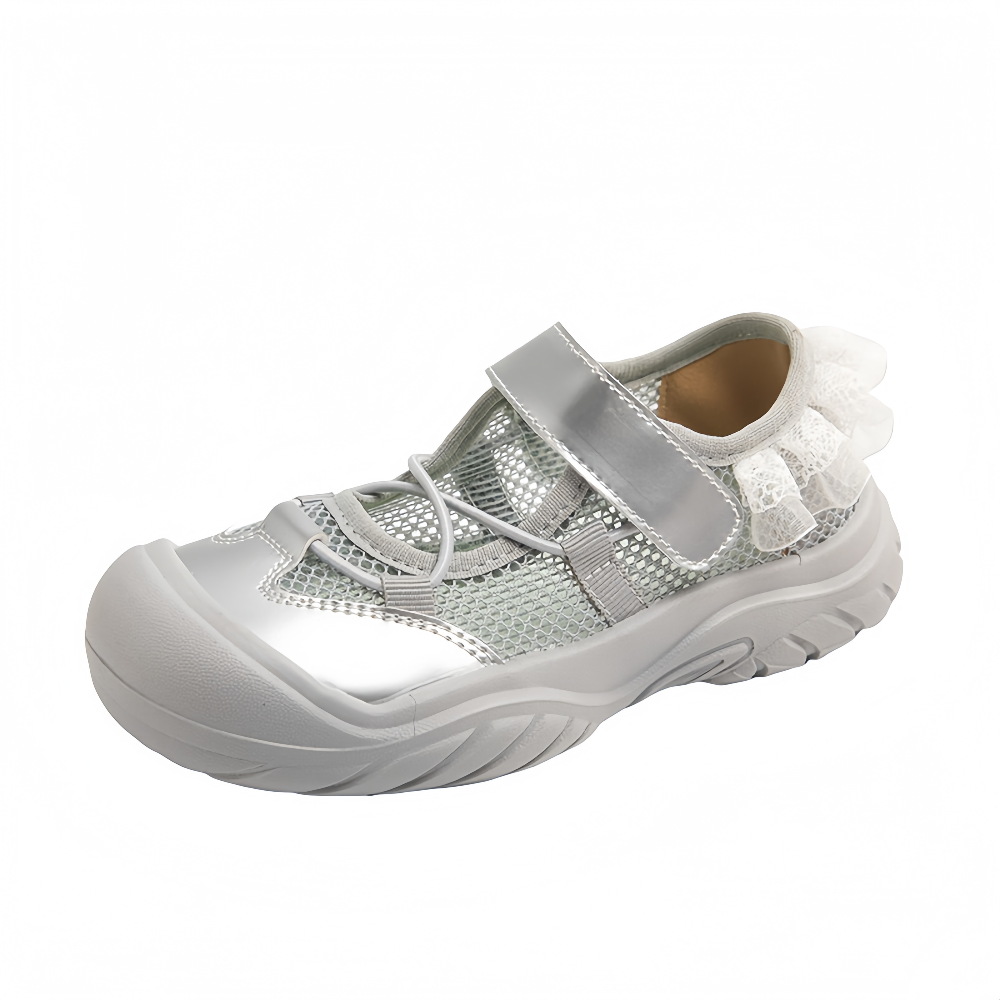 Детские сандалии с низким верхом, нескользящие, износостойкие, дышащие. Для детей от 3 до 7 лет. Neon, серебряный
Детские сандалии с низким верхом, нескользящие, износостойкие, дышащие. Для детей от 3 до 7 лет. Neon, серебряный