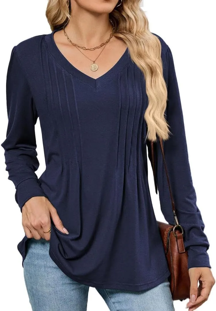 Женская блузка с V-образным вырезом и длинными рукавами FMCHICO
Женская блузка с V-образным вырезом и длинными рукавами FMCHICO