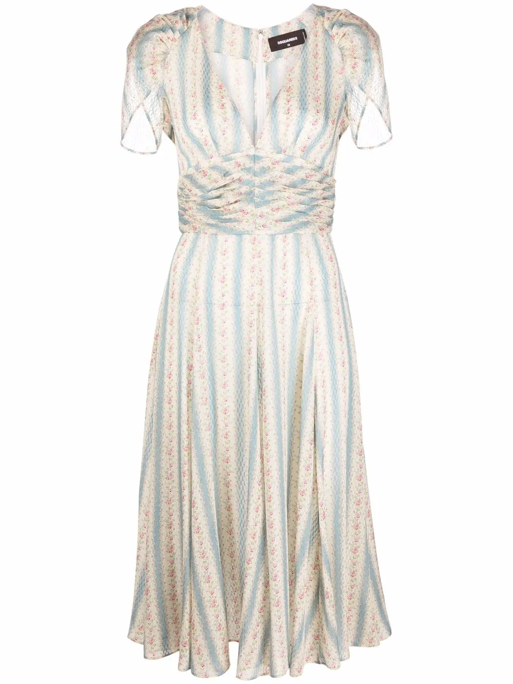 Расклешенное платье с цветочным принтом DSQUARED2, нейтральный
Расклешенное платье с цветочным принтом DSQUARED2, нейтральный