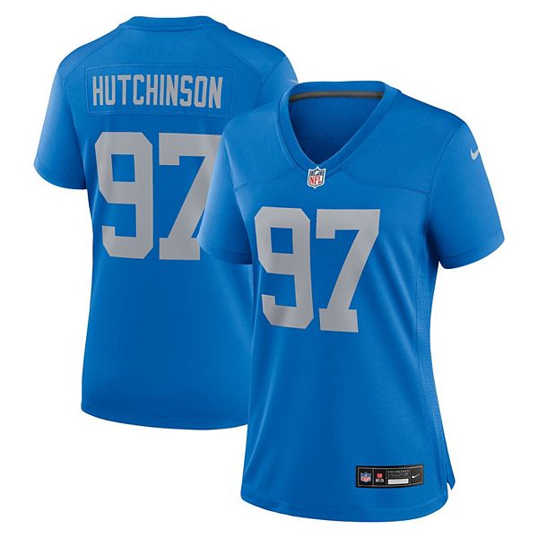 Женская игровая футболка Aidan Hutchinson Detroit Lions Alternate синяя Nike, Синий, Женская игровая футболка Aidan Hutchinson Detroit Lions Alternate синяя Nike
Женская игровая футболка Aidan Hutchinson Detroit Lions Alternate синяя Nike, Синий, Женская игровая футболка Aidan Hutchinson Detroit Lions Alternate синяя Nike