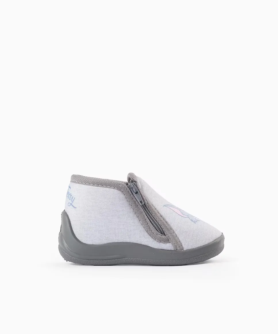 Спортивные туфли для мальчика серого цвета на молнии и принте Tom & Jerry Zippy, светло-серый 
Спортивные туфли для мальчика серого цвета на молнии и принте Tom & Jerry Zippy, светло-серый