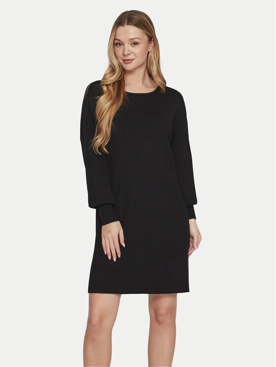 Трикотажное платье свободного кроя Vila, черный 
Трикотажное платье свободного кроя Vila, черный