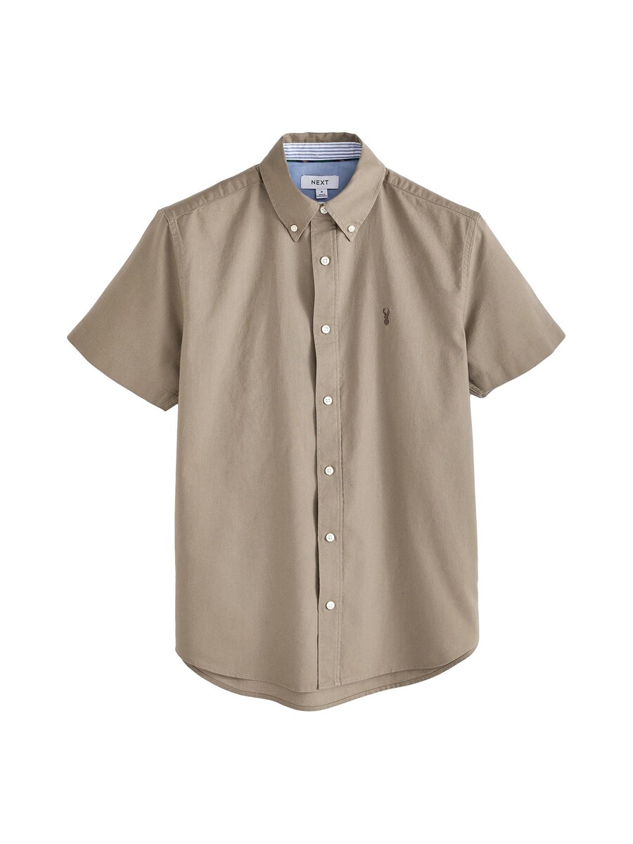 Рубашка обычного кроя на пуговицах Next, песочный 
Рубашка обычного кроя на пуговицах Next, песочный