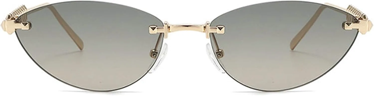 Солнцезащитные очки Helena Fashion Y2k «кошачий глаз» для женщин, модные, в металлической оправе, треугольные, без оправы, с защитой от УФ-излучения UV400, C6
Солнцезащитные очки Helena Fashion Y2k «кошачий глаз» для женщин, модные, в металлической оправе, треугольные, без оправы, с защитой от УФ-излучения UV400, C6