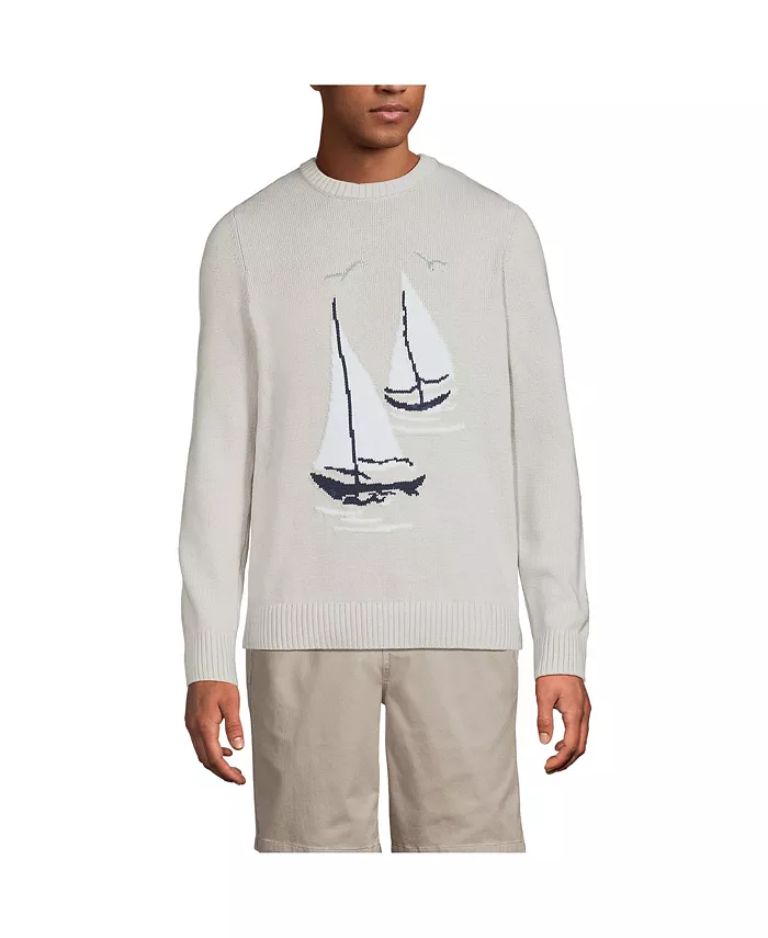 Мужской свитер Drifter Sailboats с длинным рукавом Lands' End, мультиколор
Мужской свитер Drifter Sailboats с длинным рукавом Lands' End, мультиколор