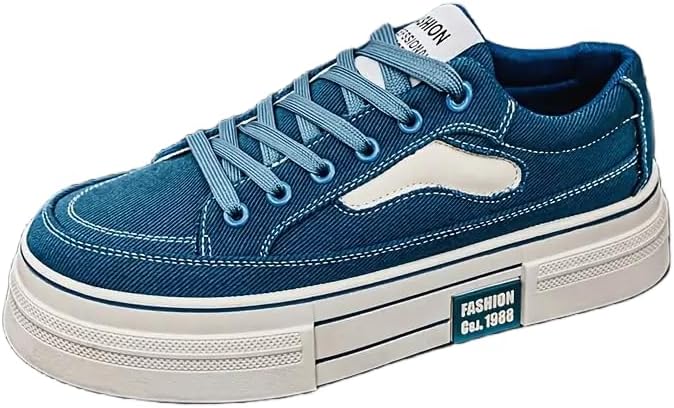 Мужские классические синие кеды из холста - комфортные низкие повседневные кроссовки на шнуровке с мягкой подошвой из ЭВА, геометрическим узором, для уличного стиля в любую погоду, походов и повседневной носки Clolinde
Мужские классические синие кеды из холста - комфортные низкие повседневные кроссовки на шнуровке с мягкой подошвой из ЭВА, геометрическим узором, для уличного стиля в любую погоду, походов и повседневной носки Clolinde