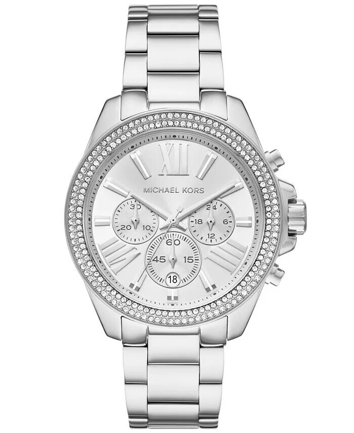 Женские часы с хронографом Wren, серебристые из нержавеющей стали, 42 мм Michael Kors
Женские часы с хронографом Wren, серебристые из нержавеющей стали, 42 мм Michael Kors