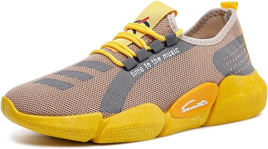 Мужские кроссовки KUNWFNIX Slip On для ходьбы, нескользящие беговые, легкие для тренировок, дышащие сетчатые, модные повседневные кроссовки, желтый
Мужские кроссовки KUNWFNIX Slip On для ходьбы, нескользящие беговые, легкие для тренировок, дышащие сетчатые, модные повседневные кроссовки, желтый