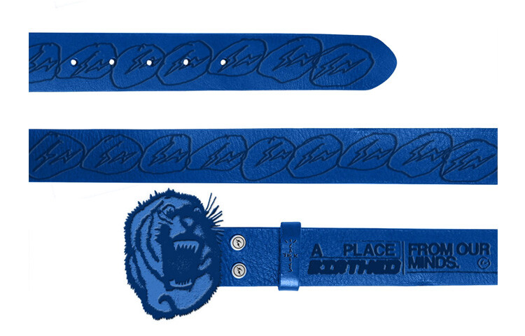 Кожаный ремень унисекс Travis Scott, Синий
Кожаный ремень унисекс Travis Scott, Синий