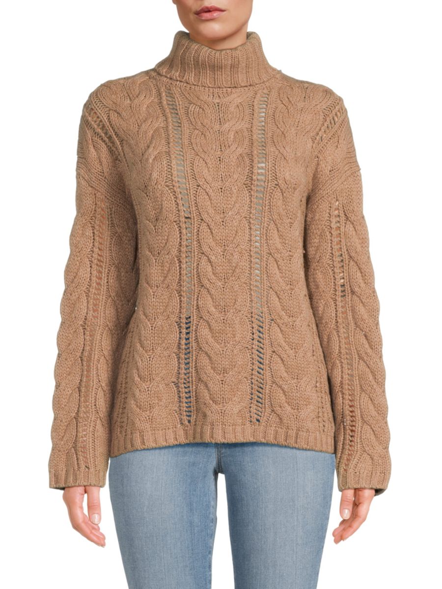 Эффектный свитер с высоким воротом из шерстяной смеси Naadam, желто-коричневый
Эффектный свитер с высоким воротом из шерстяной смеси Naadam, желто-коричневый