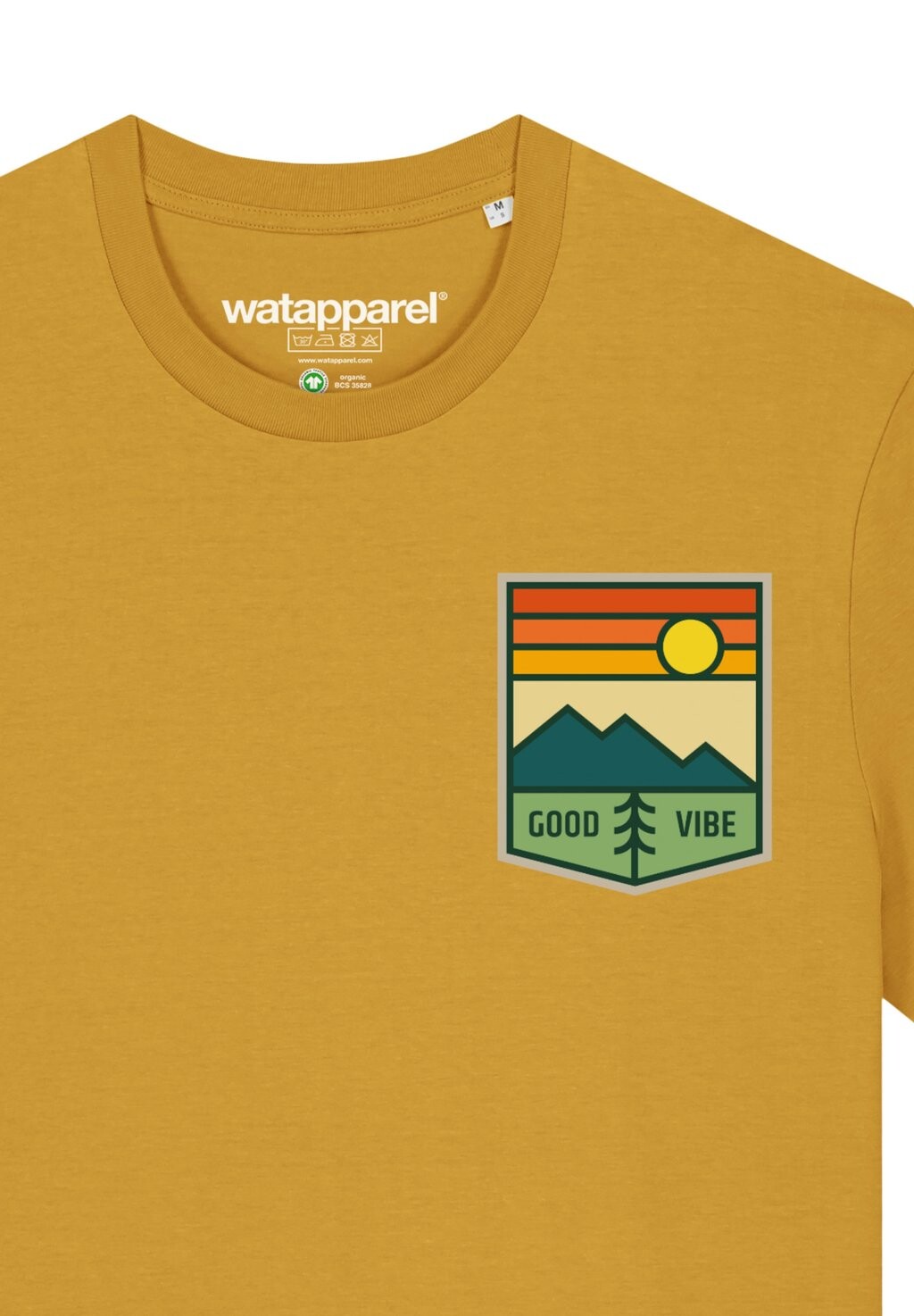 Футболка с принтом GOOD VIBE watapparel, горчично-желтый
Футболка с принтом GOOD VIBE watapparel, горчично-желтый