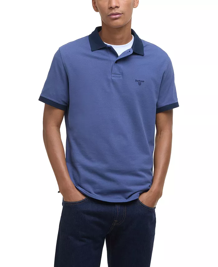 Мужская поло с коротким рукавом Lynmouth и контрастной отделкой Barbour, синий
Мужская поло с коротким рукавом Lynmouth и контрастной отделкой Barbour, синий