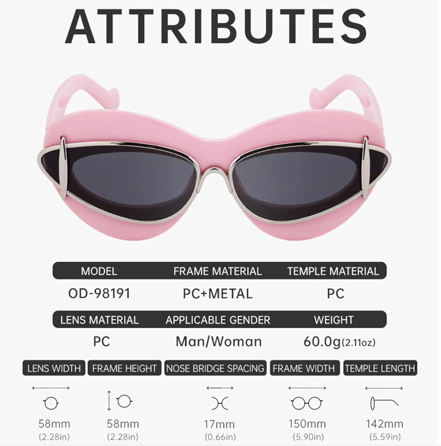 Женские солнцезащитные очки «кошачий глаз» — стильные, с металлической отделкой, премиум-класса, идеально подходят для повседневной носки и отдыха Domenix, H3
Женские солнцезащитные очки «кошачий глаз» — стильные, с металлической отделкой, премиум-класса, идеально подходят для повседневной носки и отдыха Domenix, H3