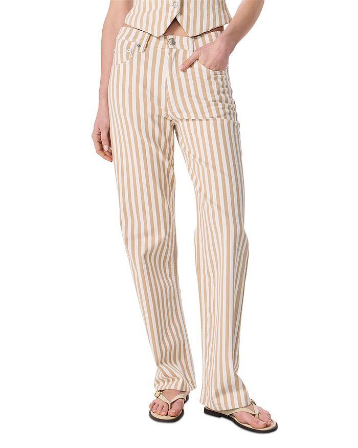 Ши Хай Райз Расслабленные Прямые Джинсы в полоску цвета загара rag & bone, коричневый/бежевый
Ши Хай Райз Расслабленные Прямые Джинсы в полоску цвета загара rag & bone, коричневый/бежевый