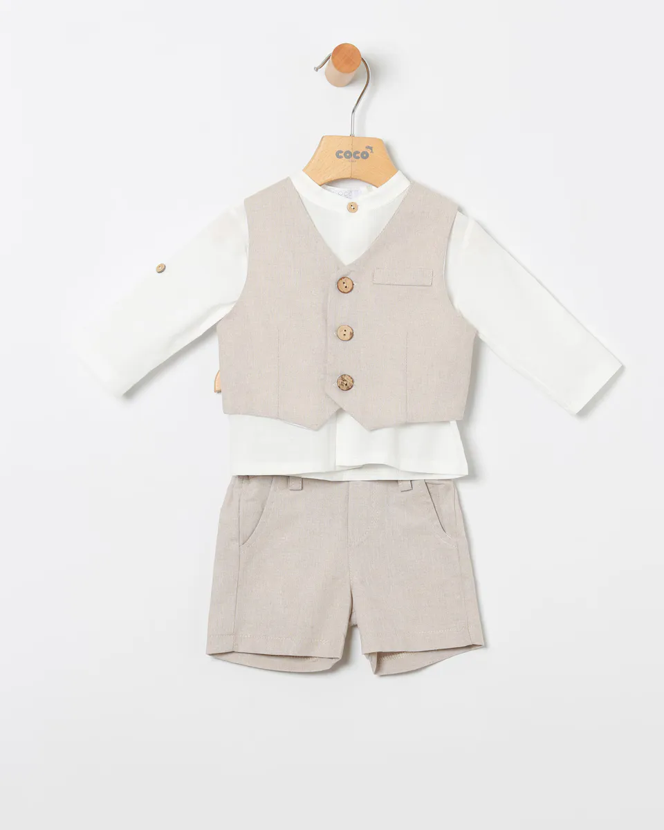 Набор для мальчика 3 шт. в белом и коричневом цвете Coco Acqua, цвет Marrón claro
Набор для мальчика 3 шт. в белом и коричневом цвете Coco Acqua, цвет Marrón claro