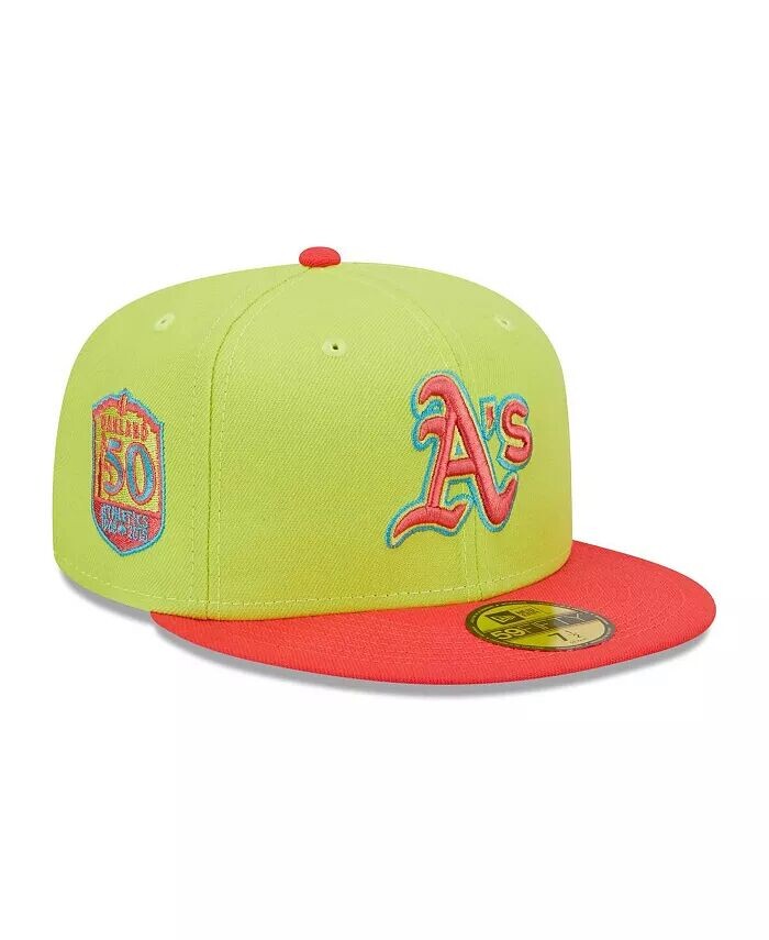 Мужская зеленая, красная кепка Oakland Athletics 50th Anniversary Cyber Highlighter 59FIFTY Fitted Hat New Era
Мужская зеленая, красная кепка Oakland Athletics 50th Anniversary Cyber Highlighter 59FIFTY Fitted Hat New Era