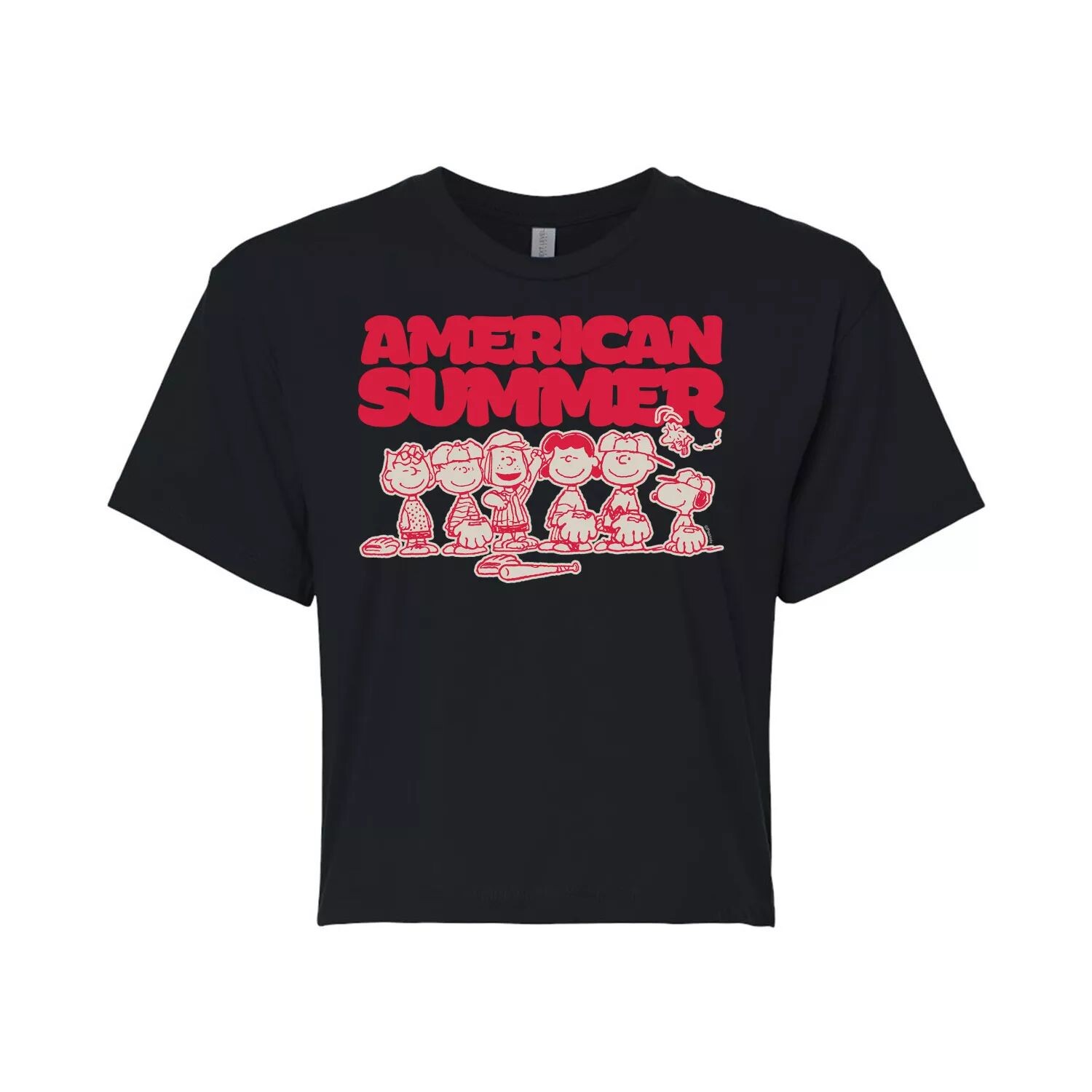 Летняя бейсбольная укороченная футболка с рисунком Peanuts для юниоров Licensed Character, черный
Летняя бейсбольная укороченная футболка с рисунком Peanuts для юниоров Licensed Character, черный