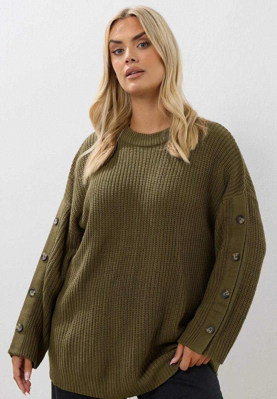 Джемпер Yours Clothing Jumper, Khaki/Dark Green
Джемпер Yours Clothing Jumper, Khaki/Dark Green