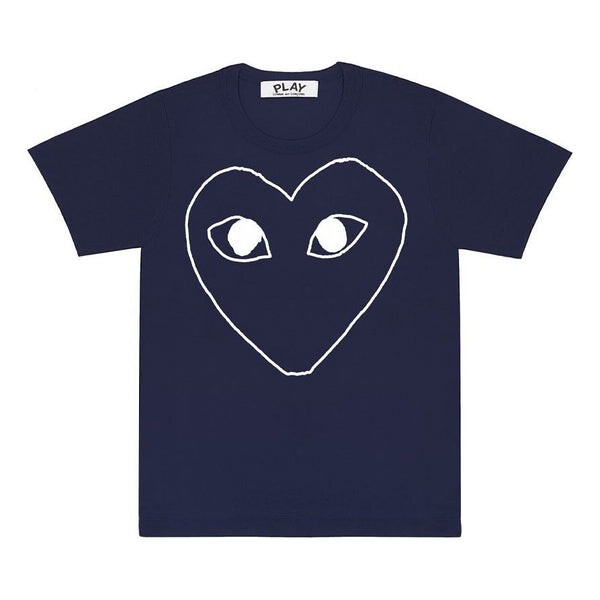 Футболка white love printing short sleeve navy blue Comme Des Garcons Play, синий
Футболка white love printing short sleeve navy blue Comme Des Garcons Play, синий