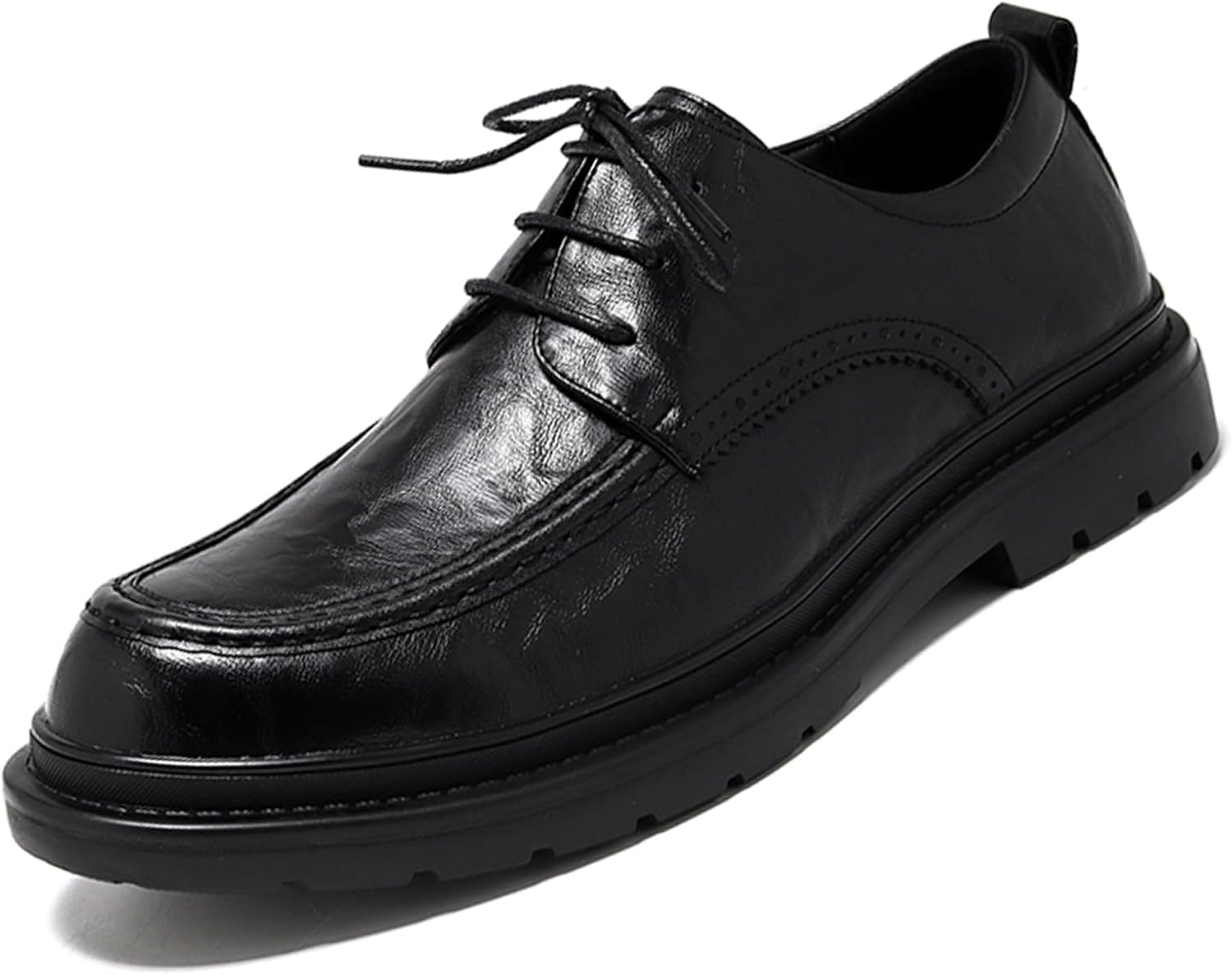 Мужские классические оксфорды на шнуровке с платформой, удобные низкие туфли с рельефной подошвой, противоскользящие, для работы, бизнеса, свадьбы или вечеринки Ptnoka, черный
Мужские классические оксфорды на шнуровке с платформой, удобные низкие туфли с рельефной подошвой, противоскользящие, для работы, бизнеса, свадьбы или вечеринки Ptnoka, черный