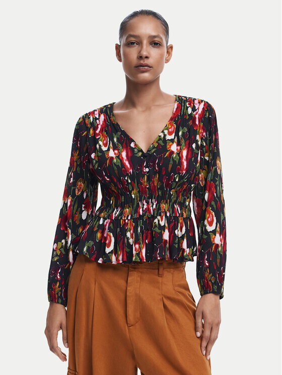 Блуза стандартного кроя Desigual, черный
Блуза стандартного кроя Desigual, черный