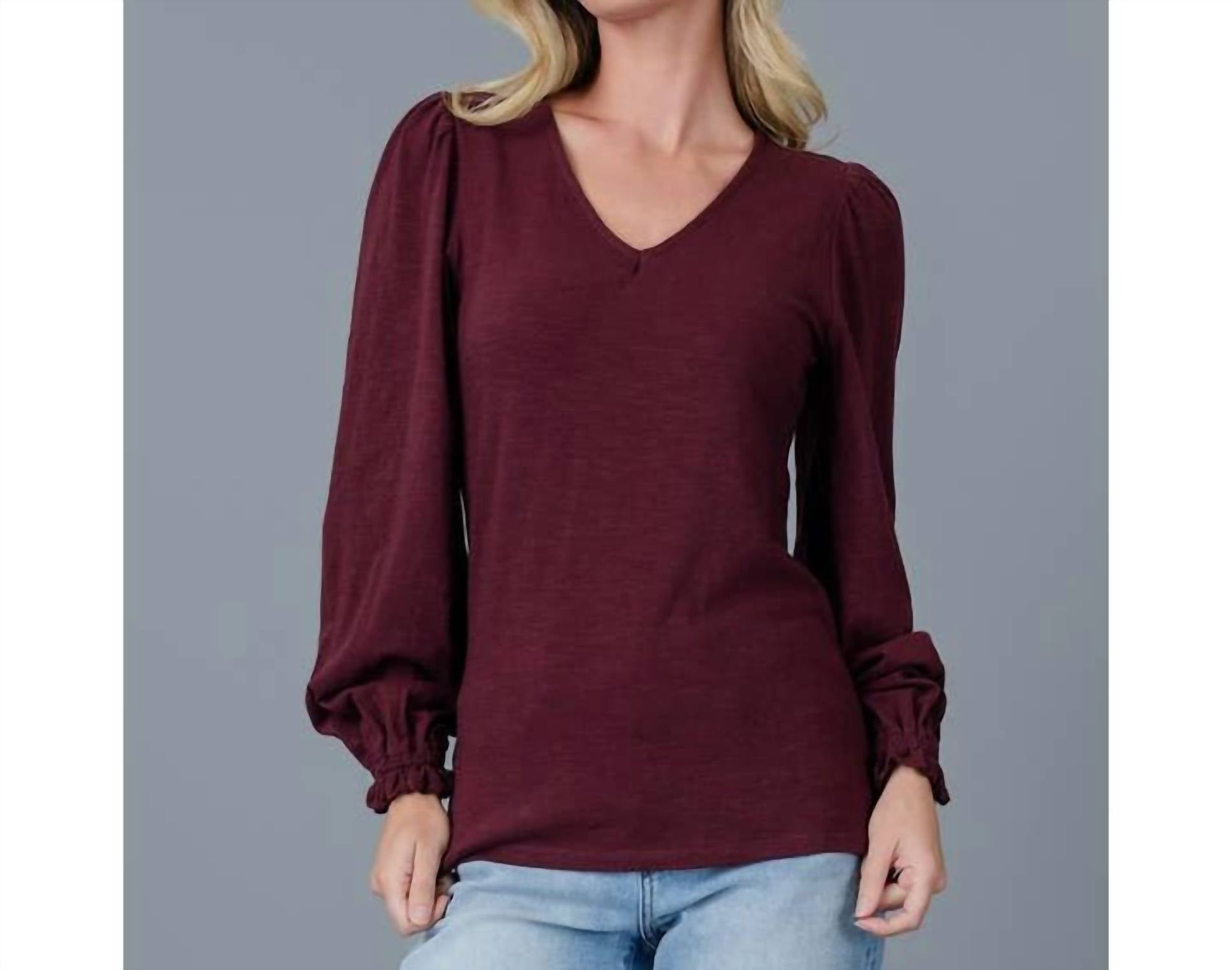 Любимый женский топ в винном цвете DOWNEAST, Wine
Любимый женский топ в винном цвете DOWNEAST, Wine