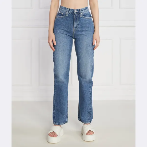 Джинсы прямого кроя с высокой посадкой Calvin Klein, синий
Джинсы прямого кроя с высокой посадкой Calvin Klein, синий