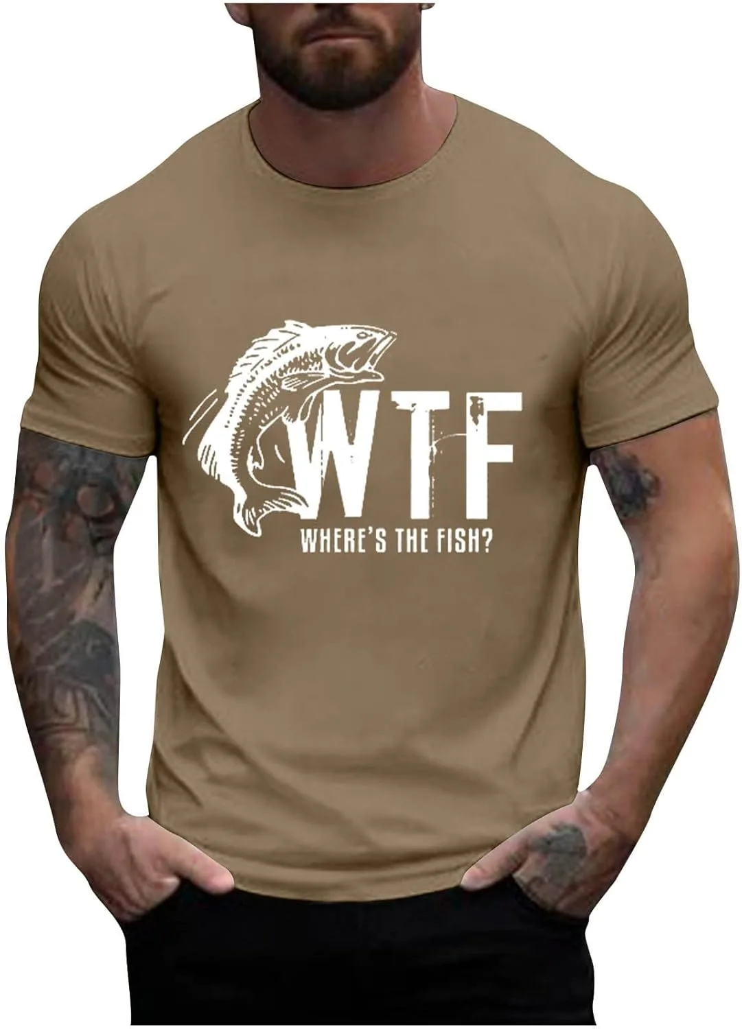 Футболка WTF Where's The Fish с коротким рукавом, мужская, летняя Sdeycui
Футболка WTF Where's The Fish с коротким рукавом, мужская, летняя Sdeycui