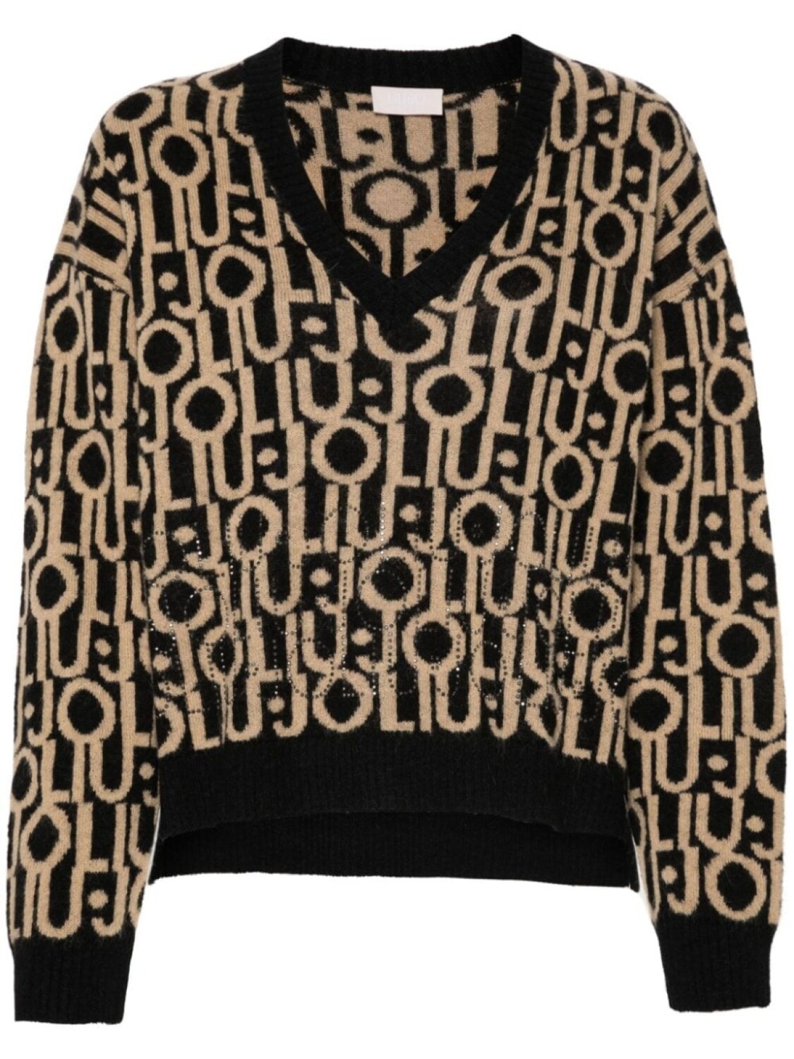 LIU JO свитер с жаккардовым логотипом, черный
LIU JO свитер с жаккардовым логотипом, черный