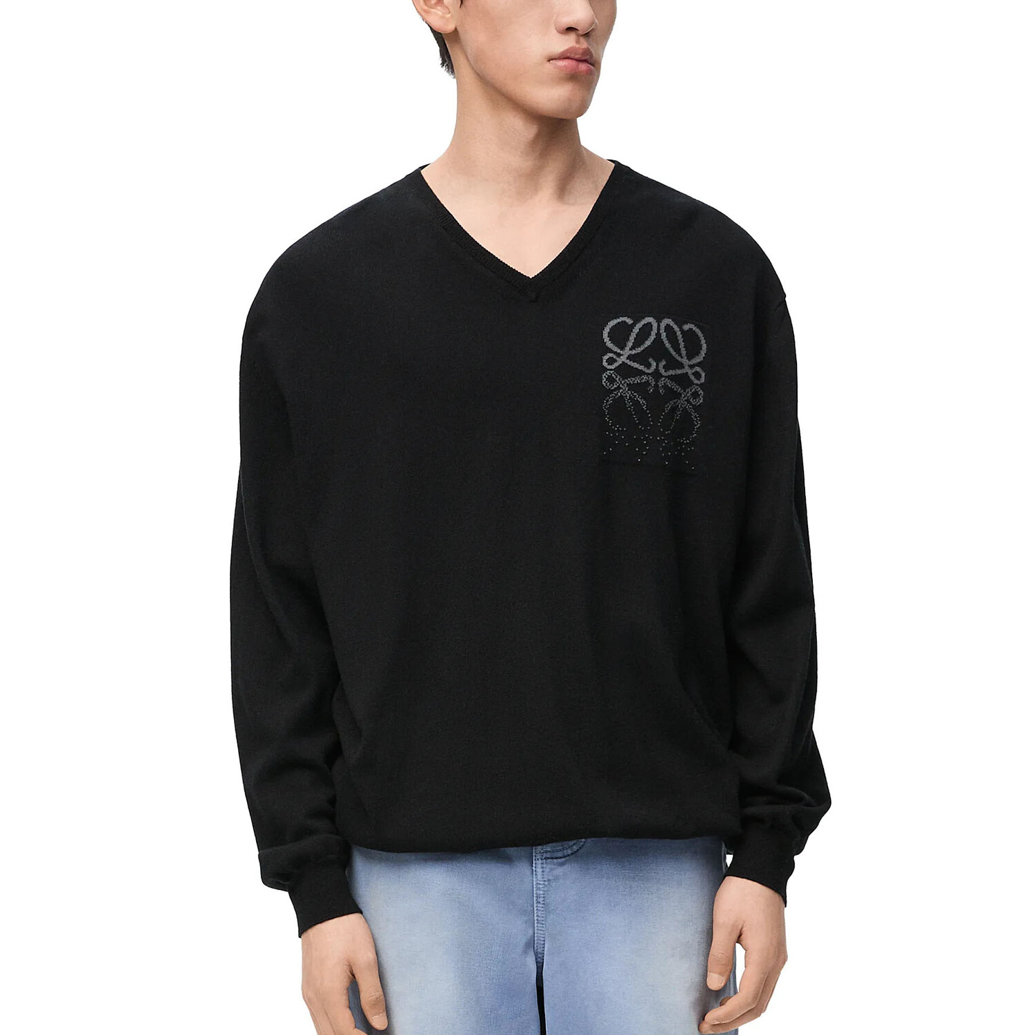 Кашемировый свитер мужской черный Loewe, черный
Кашемировый свитер мужской черный Loewe, черный