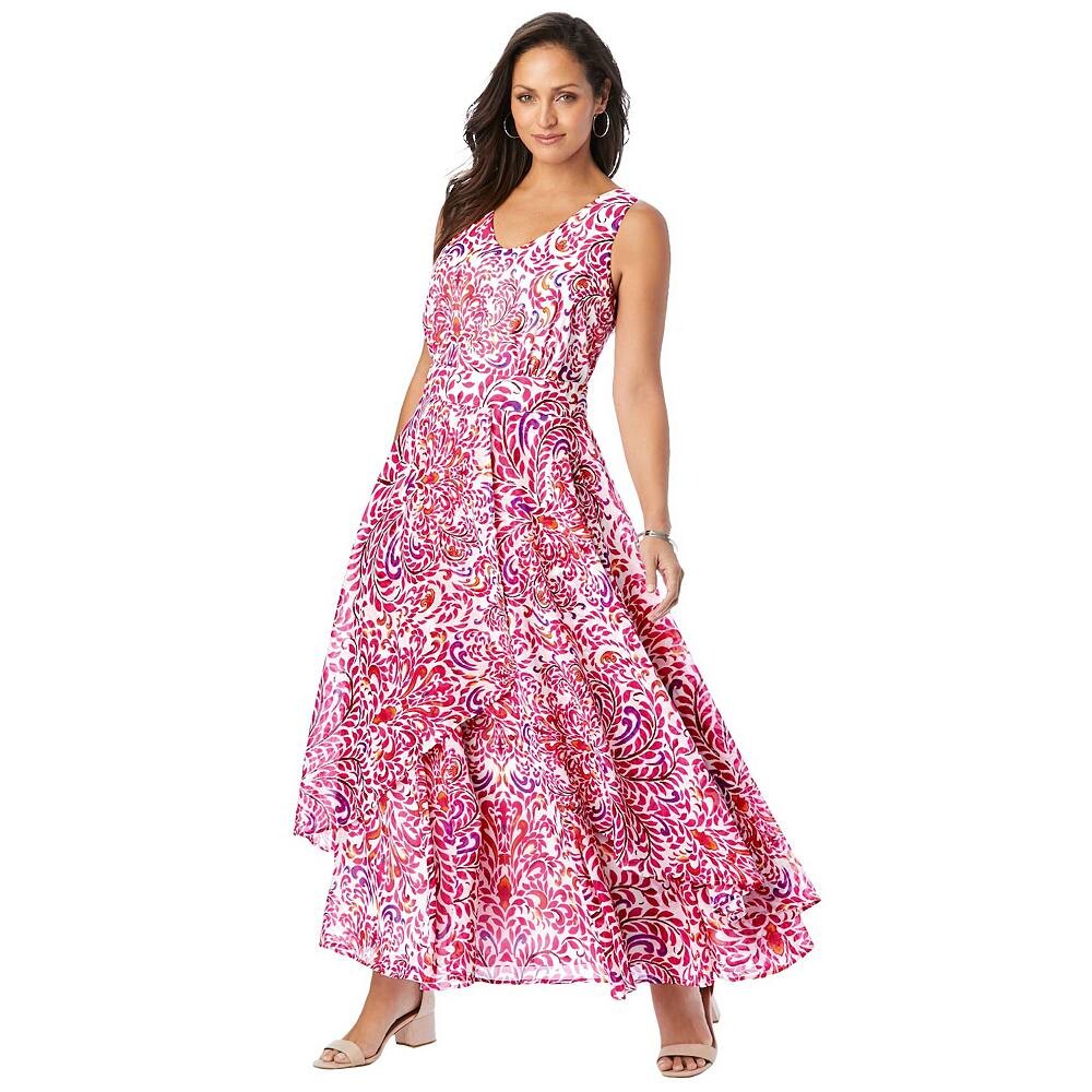 Женское платье макси с разлетом Jessica London Georgette больших размеров, цвет Pink Burst Painted
Женское платье макси с разлетом Jessica London Georgette больших размеров, цвет Pink Burst Painted