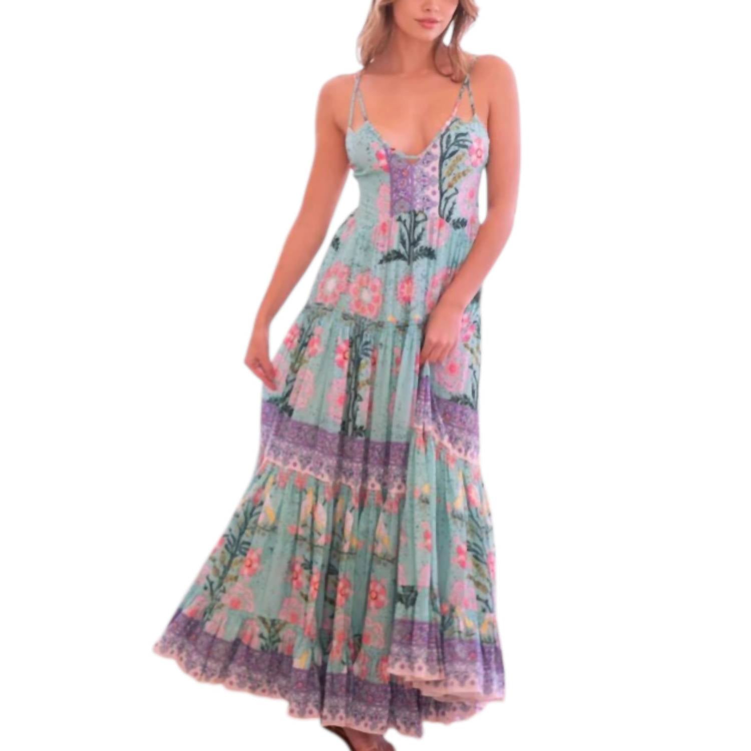 Скарлетт Макси Платье в зелено-розовом птичьем принте Bell by Alicia Bell
Скарлетт Макси Платье в зелено-розовом птичьем принте Bell by Alicia Bell