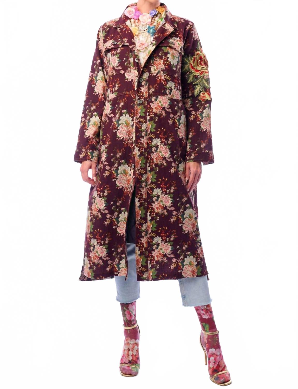Aratta Пальто Cara Delvinge с цветочным принтом, бордового цвета
Aratta Пальто Cara Delvinge с цветочным принтом, бордового цвета