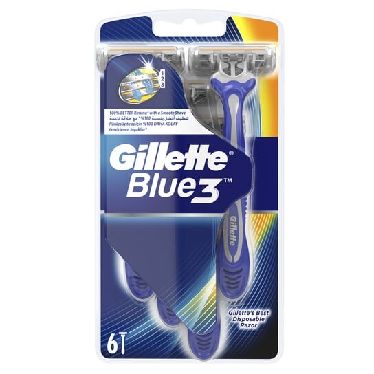 Одноразовая бритва, 6 шт. Gillette, Blue 3
Одноразовая бритва, 6 шт. Gillette, Blue 3