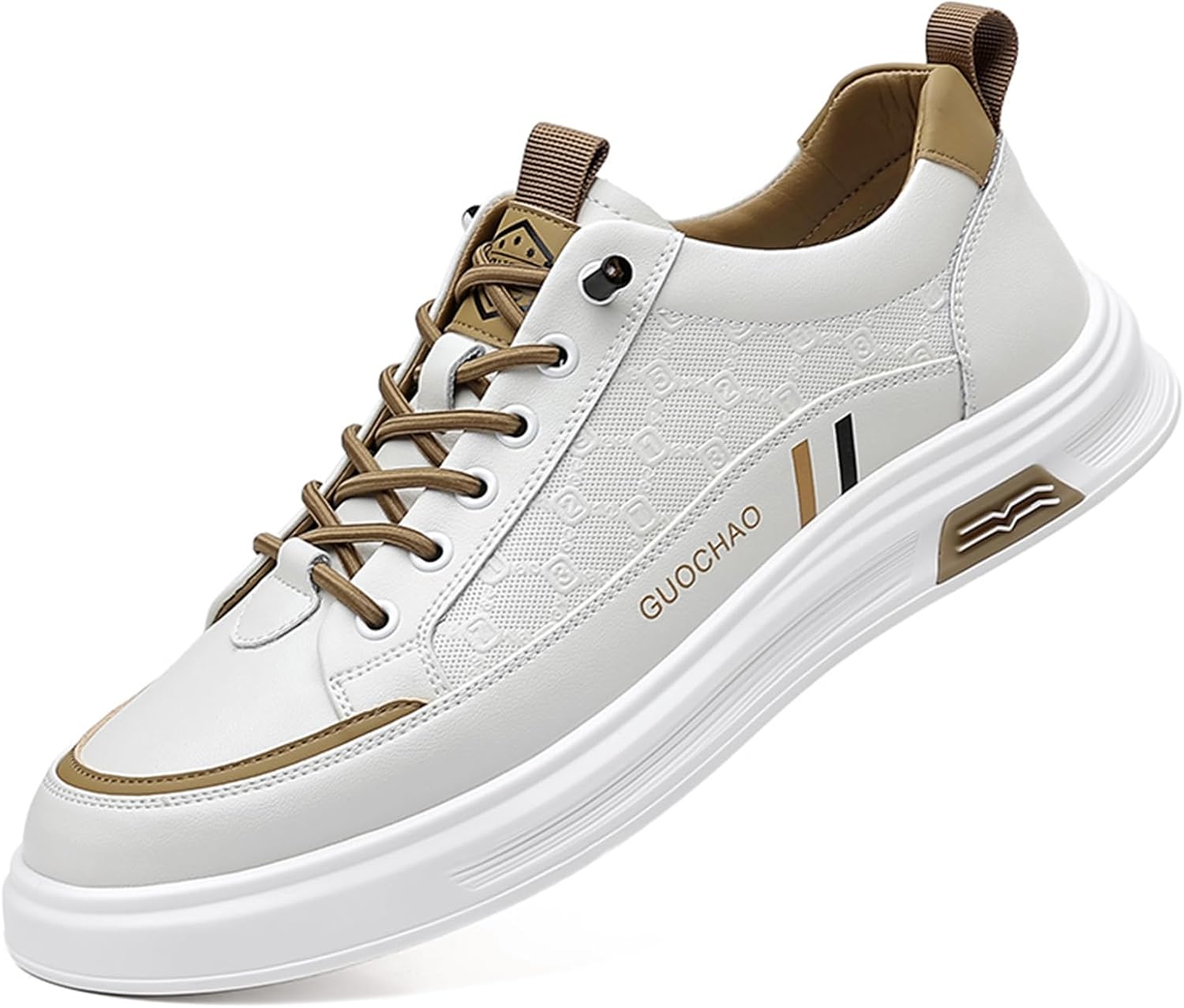 Мужские модные кожаные кроссовки средней высоты на платформе с эластичной резинкой, стильные ретро скейтбордические с круглым носком, противоскользящие, для ходьбы, тенниса и повседневной носки Netehadi, белый/желтый
Мужские модные кожаные кроссовки средней высоты на платформе с эластичной резинкой, стильные ретро скейтбордические с круглым носком, противоскользящие, для ходьбы, тенниса и повседневной носки Netehadi, белый/желтый