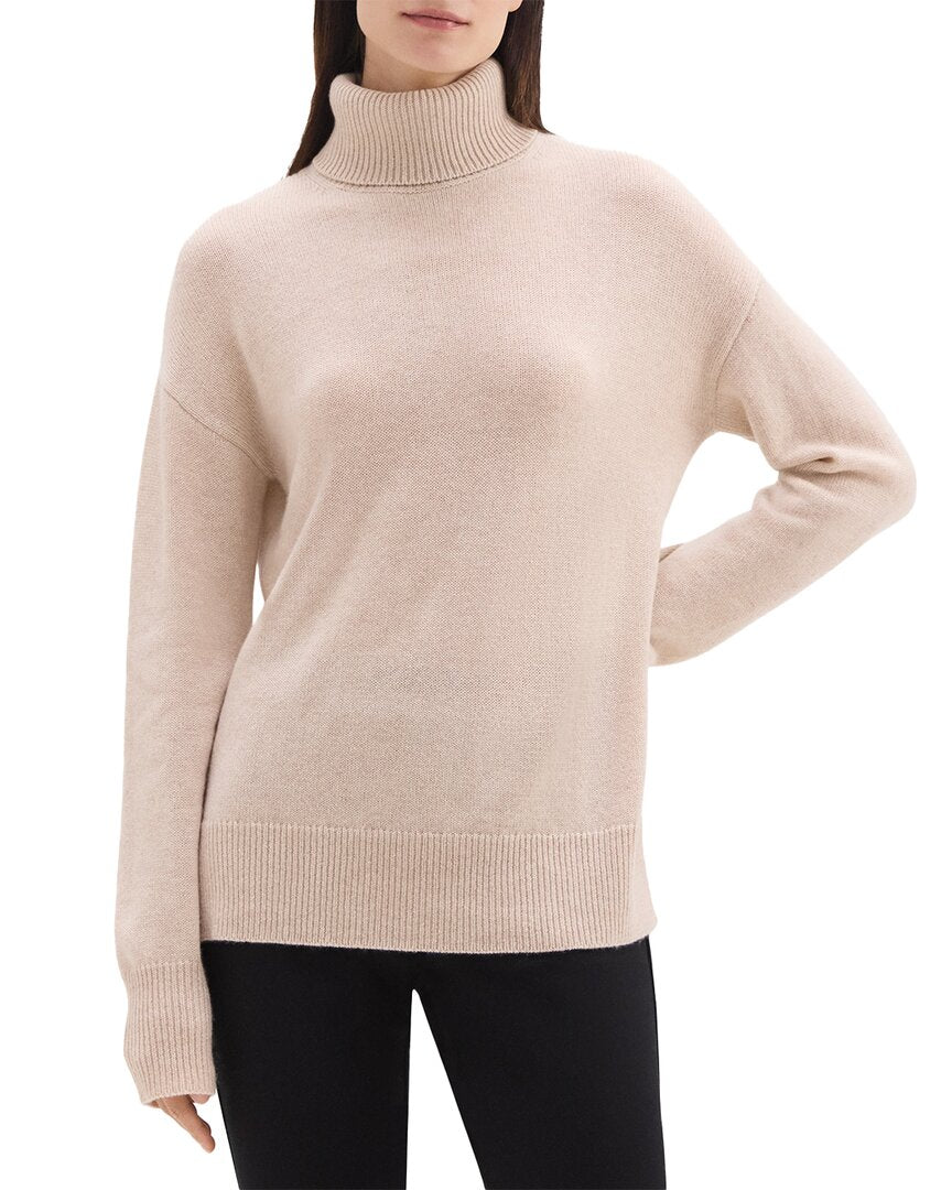 Теория Свободная водолазка Кашемировый свитер Theory, коричневый
Теория Свободная водолазка Кашемировый свитер Theory, коричневый