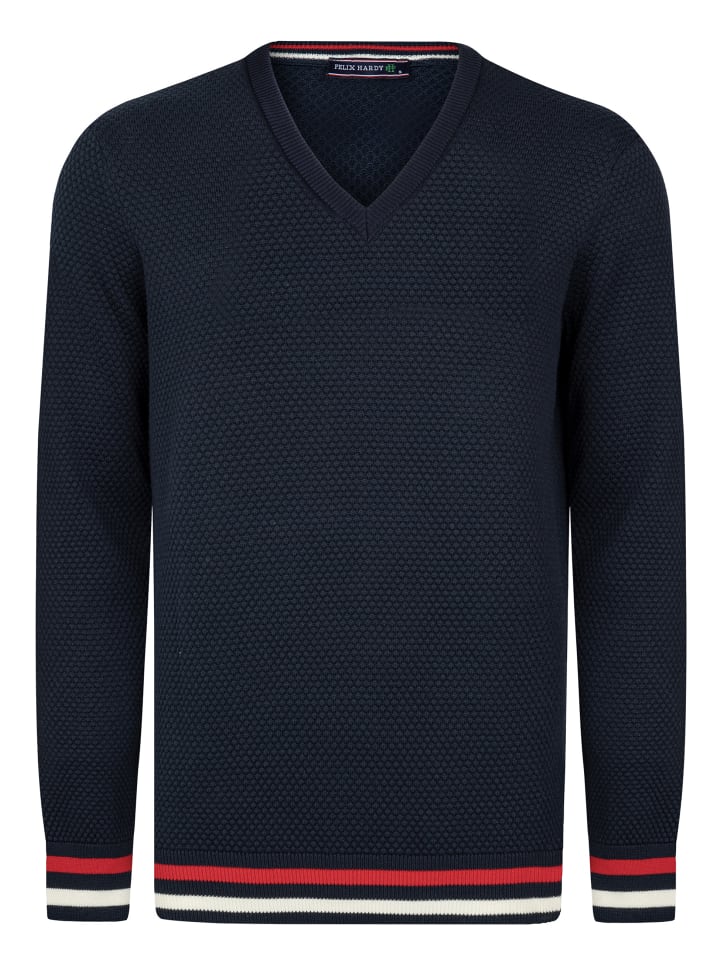 Felix Hardy Свитер с V-образным вырезом, темно-синий
Felix Hardy Свитер с V-образным вырезом, темно-синий