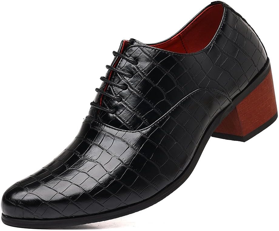 Мужские туфли Santimon с крокодиловым принтом, на каблуке типа «куба», с заостренным носком, шнуровкой, оксфорды для свадеб, вечеринок, выпускных и деловых мероприятий, искусственная кожа, нескользящие танцевальные туфли, черный
Мужские туфли Santimon с крокодиловым принтом, на каблуке типа «куба», с заостренным носком, шнуровкой, оксфорды для свадеб, вечеринок, выпускных и деловых мероприятий, искусственная кожа, нескользящие танцевальные туфли, черный