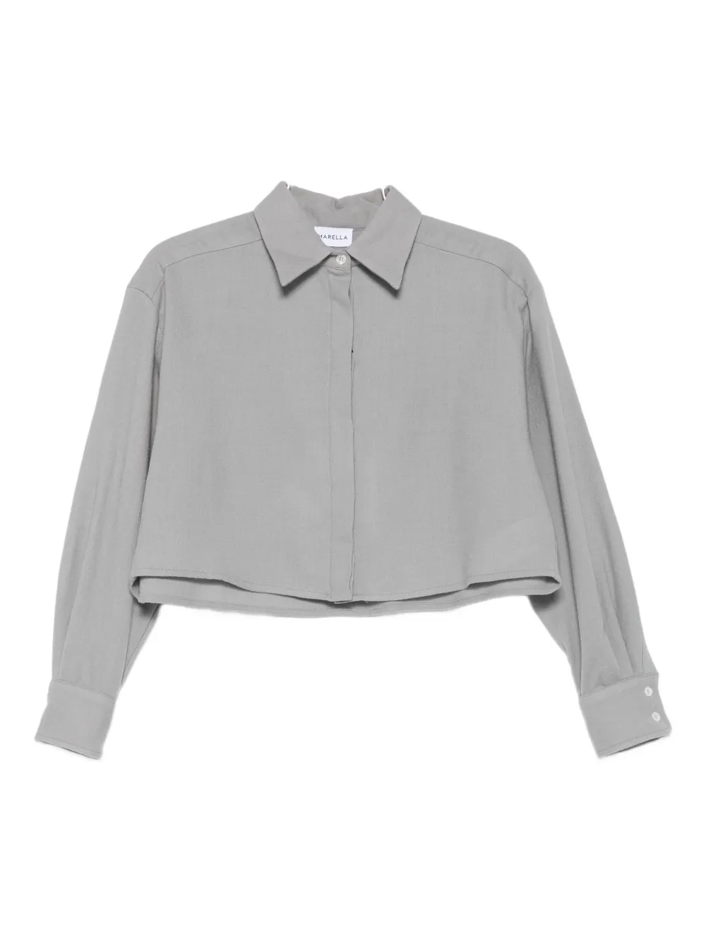 Укороченная рубашка Livia на пуговицах Marella, серый
Укороченная рубашка Livia на пуговицах Marella, серый