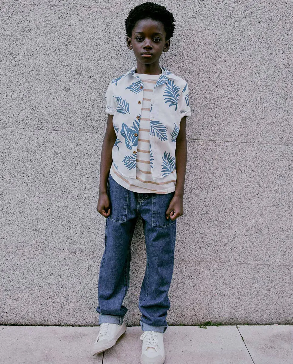 Рубашка с цветочным принтом Sfera, белый
Рубашка с цветочным принтом Sfera, белый