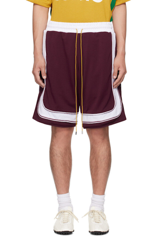 Баскетбольные шорты бордового и белого цвета Como Rhude
Баскетбольные шорты бордового и белого цвета Como Rhude