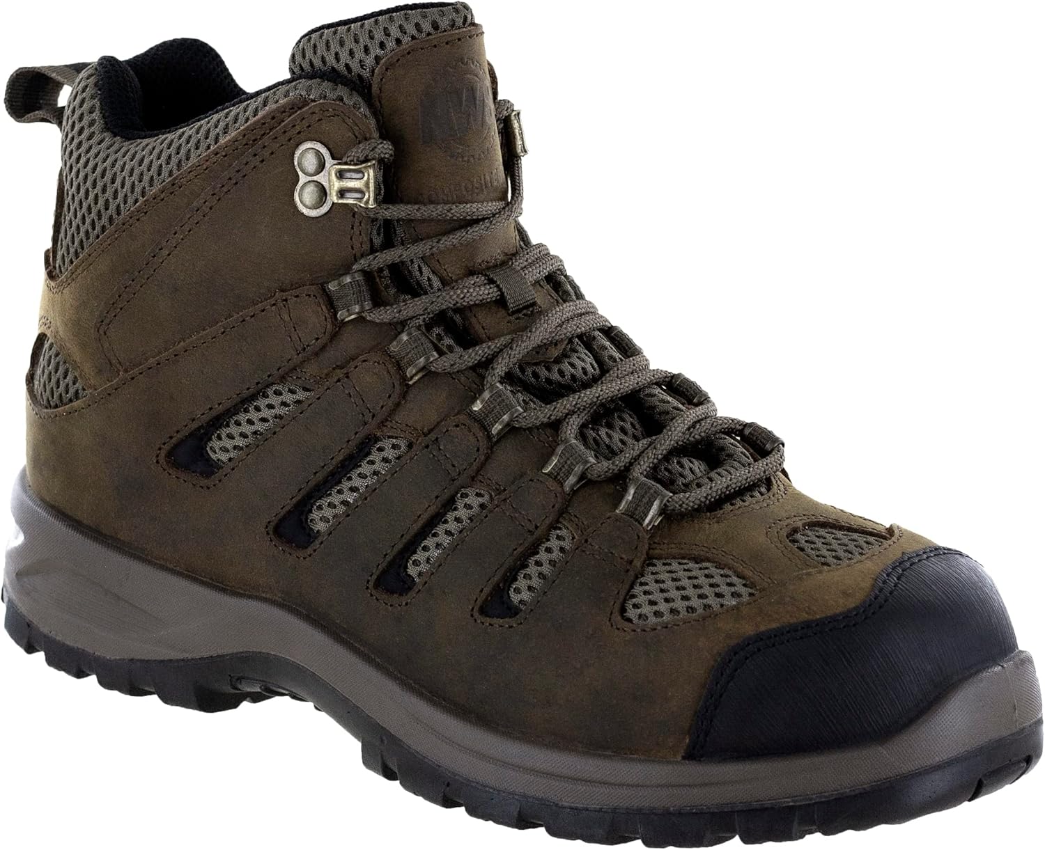 Мужские ботинки Northside Axson Mid CT с композитным носком и водонепроницаемой обработкой - устойчивые к маслу, скольжению и электрическим повреждениям, с амортизирующей стелькой из ПУ, коричневый
Мужские ботинки Northside Axson Mid CT с композитным носком и водонепроницаемой обработкой - устойчивые к маслу, скольжению и электрическим повреждениям, с амортизирующей стелькой из ПУ, коричневый