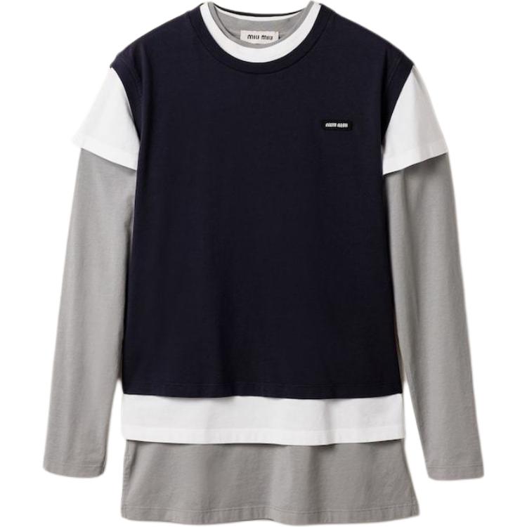 Футболка женская синяя белая MIU MIU
Футболка женская синяя белая MIU MIU