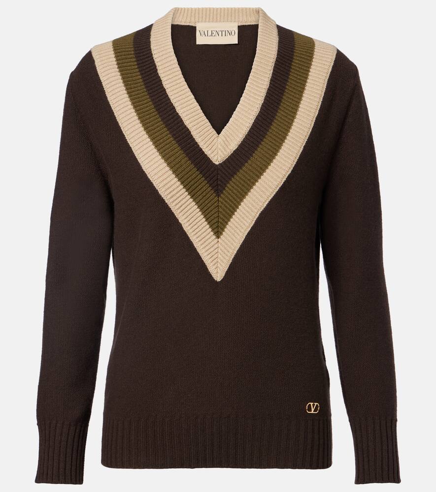 Свитер из virgin wool с логотипом V Valentino, Dark Fudge/Beige
Свитер из virgin wool с логотипом V Valentino, Dark Fudge/Beige