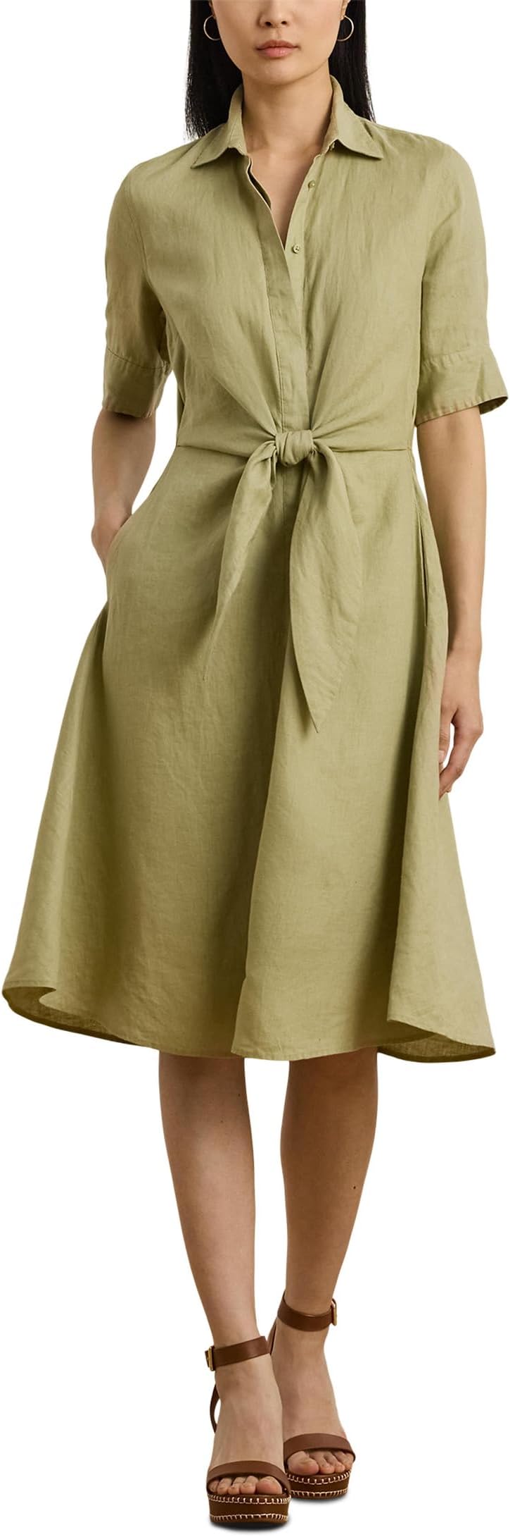 Платье Lauren Ralph Lauren Petite Wakana Elbow Sleeve Day Dress, Light Olive
Платье Lauren Ralph Lauren Petite Wakana Elbow Sleeve Day Dress, Light Olive