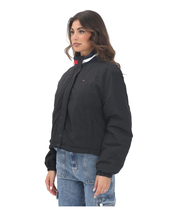 Утепленная черная куртка с воротником-стойкой Tommy Jeans, черный
Утепленная черная куртка с воротником-стойкой Tommy Jeans, черный